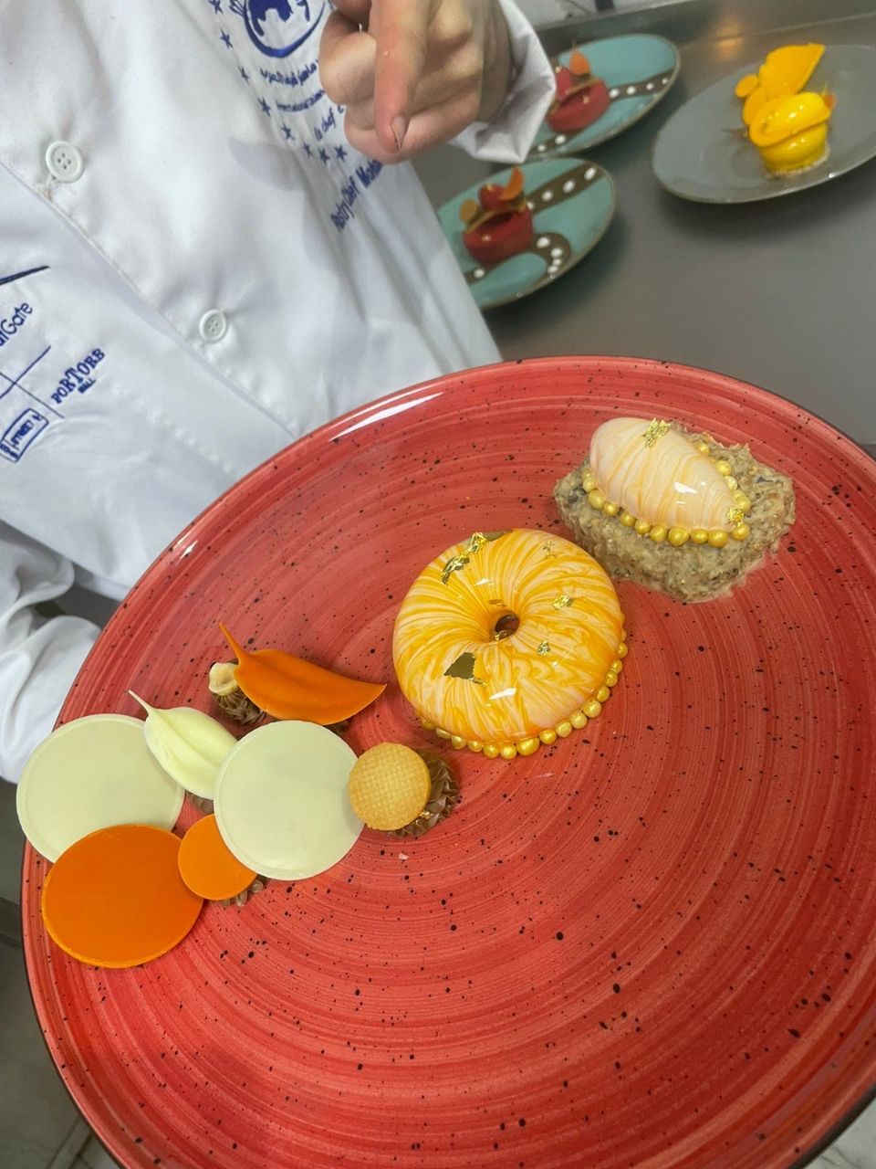 DESSIRTES Mandarine et lait tonka    CHEF MOHAMED GREDA 