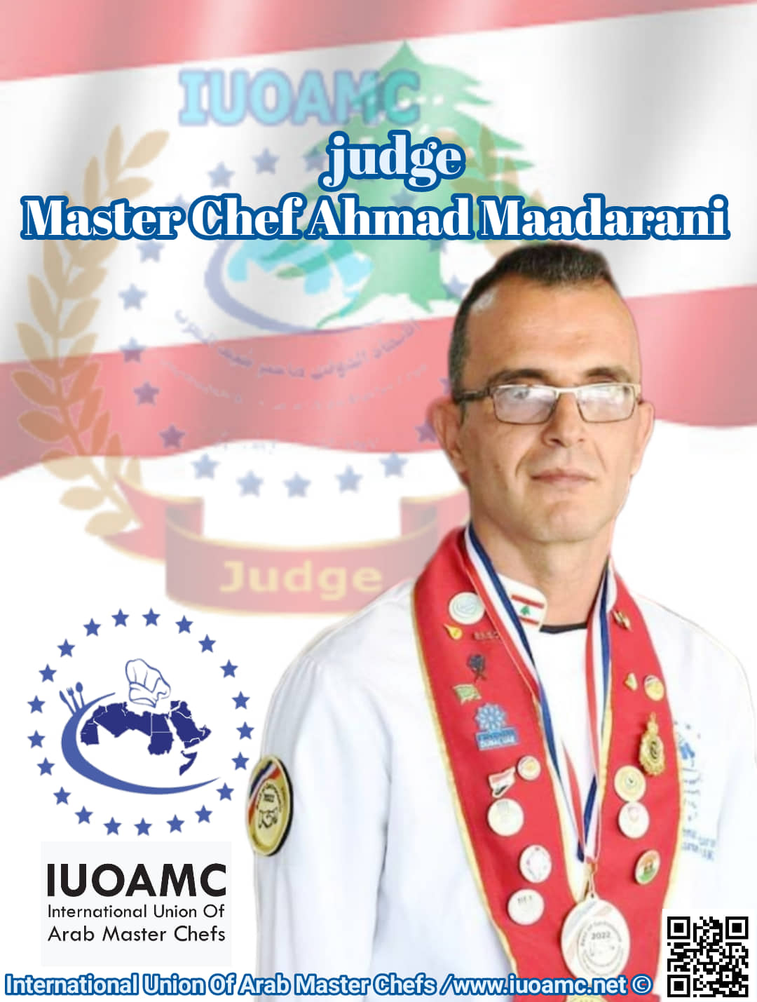 كلمة رئيس الاتحاد الدولي ماستر شيف العرب (الشيف أحمد المعدراني ) ابو امير 